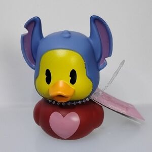 Disney Stitch Duckalooz Valentines Day Rubber Duck Figure